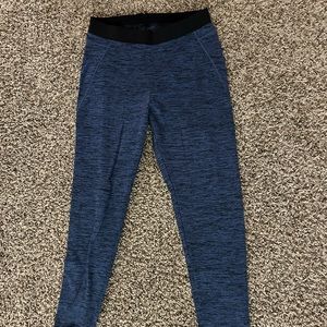 Blue and Black Leggings